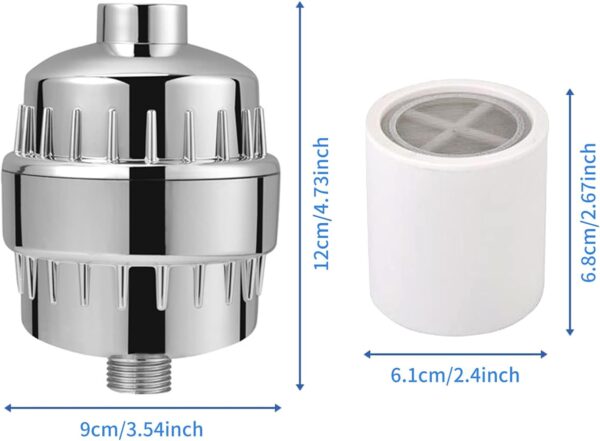 hardwaterfillter6 فلتر دش 25 مرحلة فائق الأداء للمياه العسرة